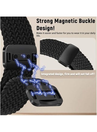 Nylon Braided Replacement Strap For Redmi Watch 5 Active/Redmi Watch 5 Lite 22mm(black) - view 2